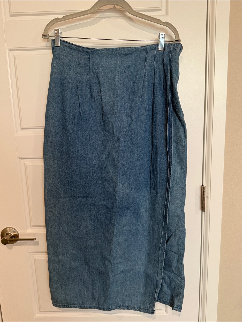 White Stag Blue Denim Maxi Skirt